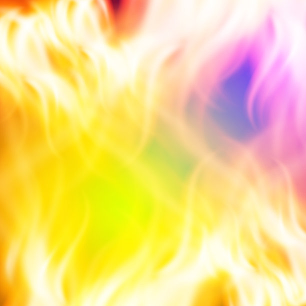 抽象的绿色紫色的火背景为您图片下载