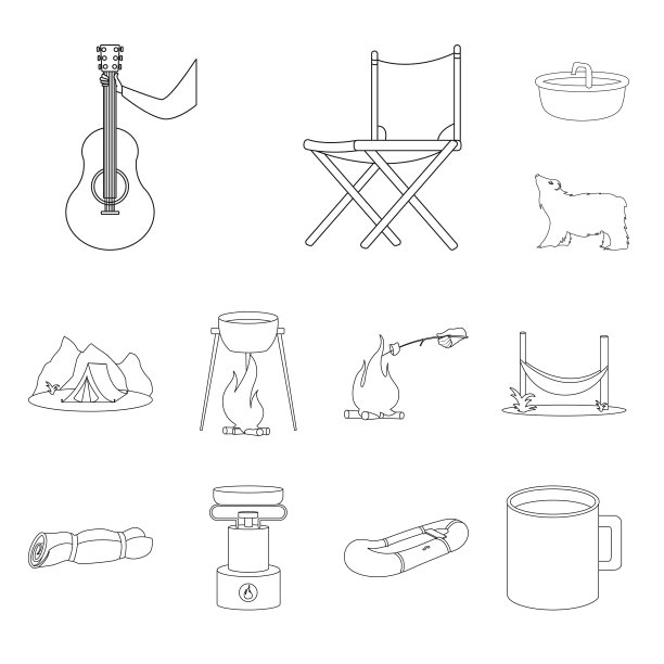 设计旅行和自然符号图片下载