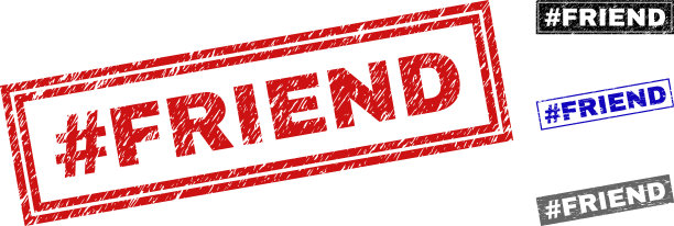 垃圾标签朋友纹理矩形邮票图片下载