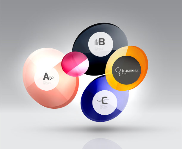 圆旗帜模板图片下载