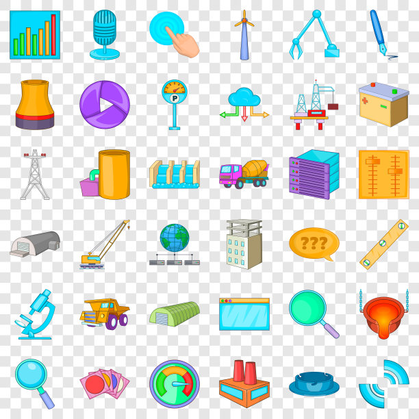 扳手图标设置卡通风格图片下载