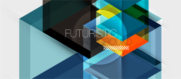 六边形抽象背景几何现代图片下载