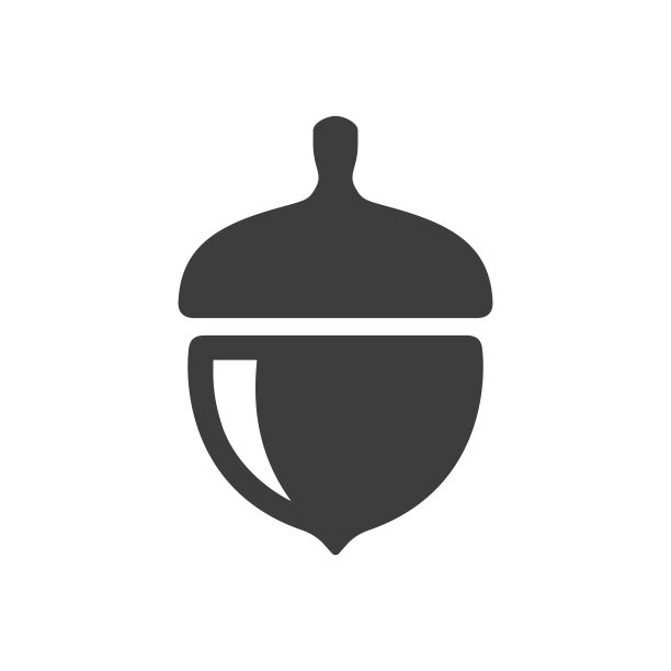 橡子图标简单填充图片下载