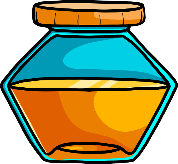 来自生态农场的蜂蜜玻璃罐图片下载