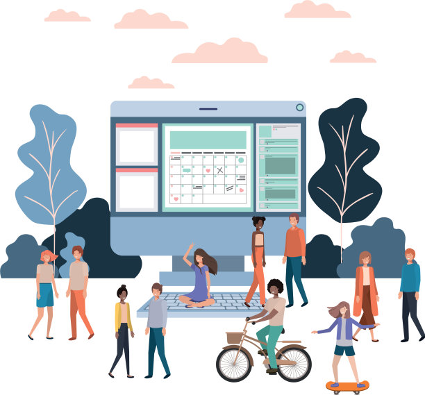 用电脑桌面虚拟化身组队图片下载