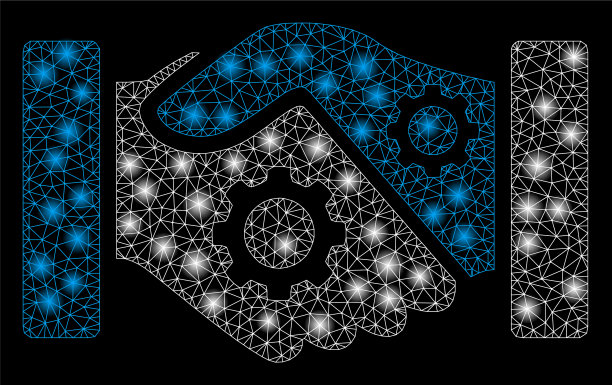 耀斑网与网络智能合约握手图片下载