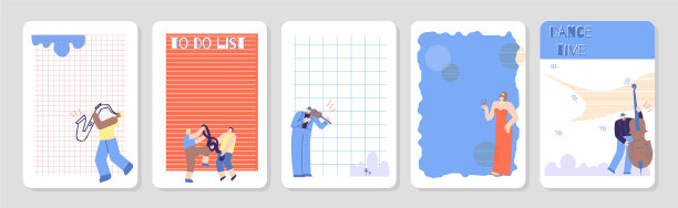 设置可爱女人笔记本封面模板图片下载