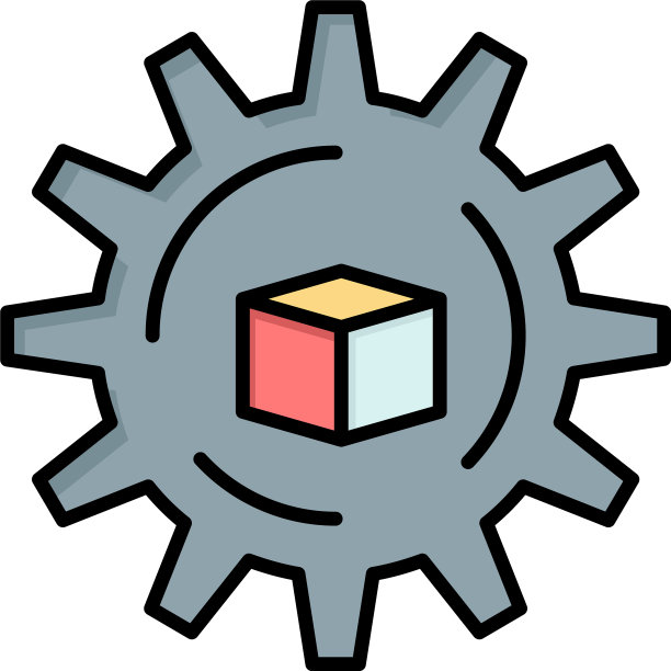 自动化数据解决方案科学平面彩色图标图片下载