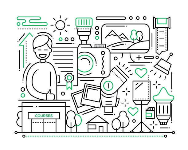 摄影课程-线设计构图图片下载