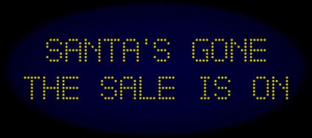 “圣诞老人甩卖了”的标题上写着图片下载