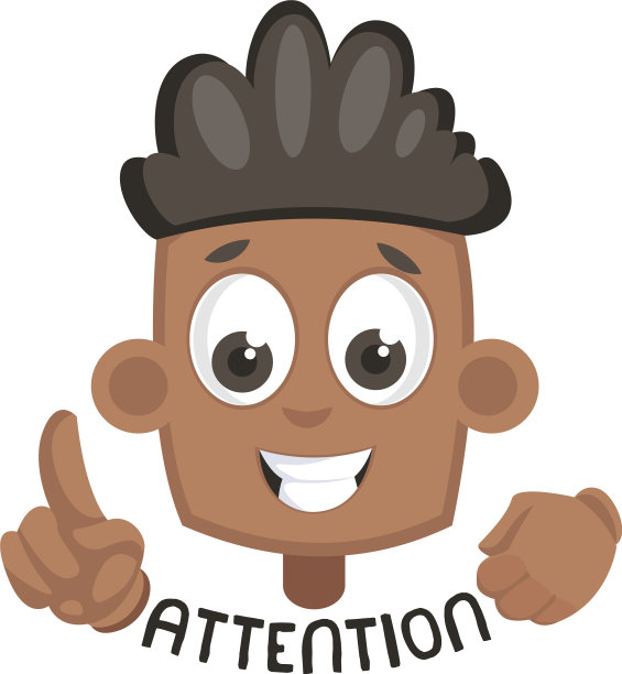 有个男孩在白色背景上寻求关注图片下载