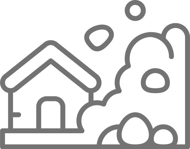 落石滑坡是自然灾害图片下载