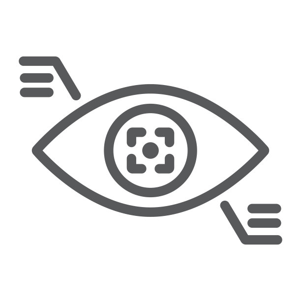 Eyetap传感器与创新视觉线条图标图片下载