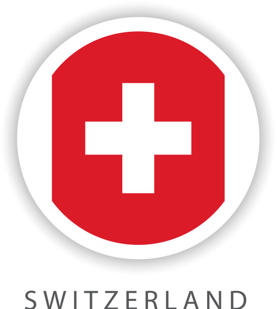 瑞士圆旗模板设计图片下载