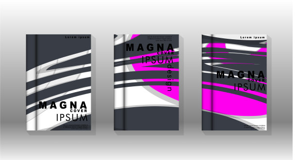 抽象封面与液体元素书籍设计图片下载