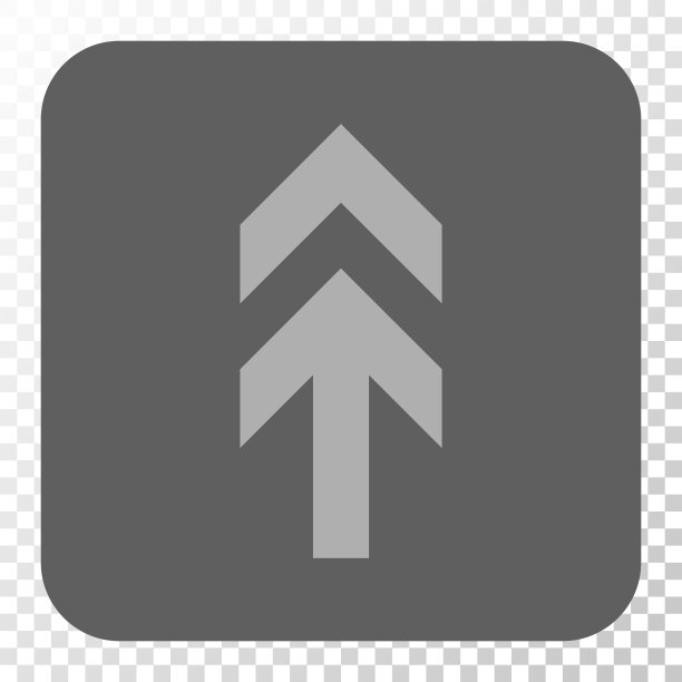 箭头向上圆角正方形按钮图片下载