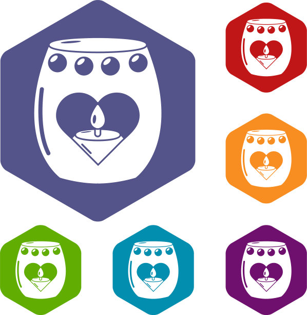 蜡烛激情图标简单的黑色风格图片下载