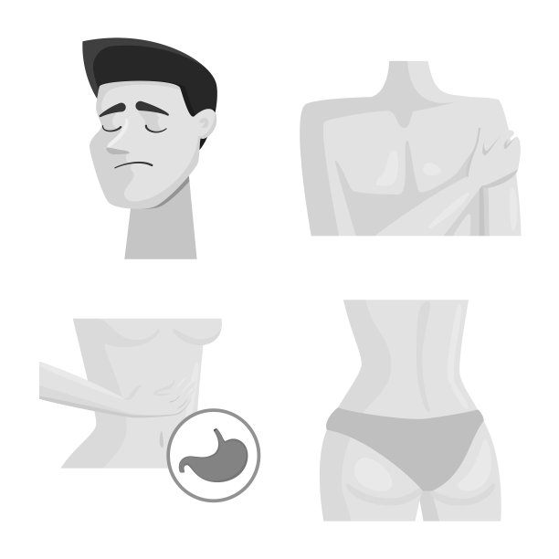 设计苦与伤的标志集图片下载