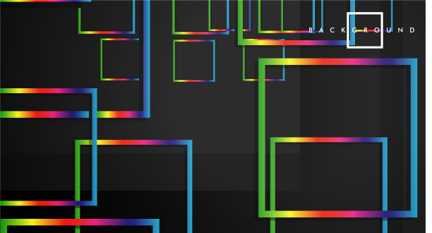 以黑色为背景的现代抽象方块图片下载