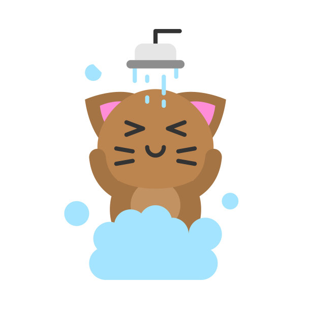 可爱的猫化身扁平图标图片下载