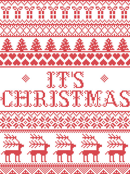 圣诞图案的圣诞颂歌图片下载