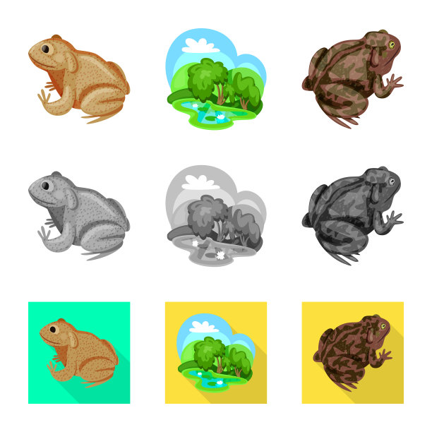 孤立物体野生动物和沼泽标志图片下载