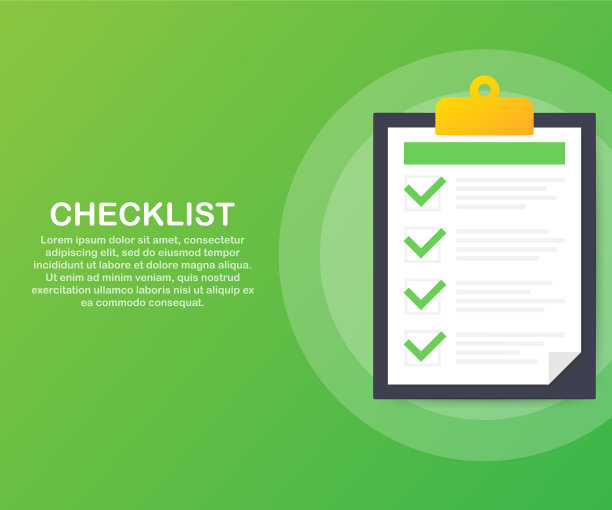 带有检查表图标的剪贴板图片下载