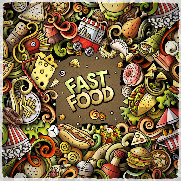 快餐手绘涂鸦图片下载