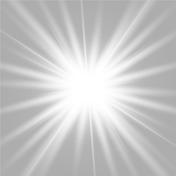 星星白色在透明的背景上爆炸图片下载