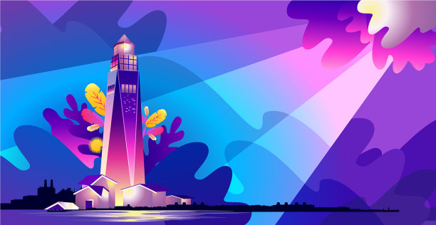 灯塔波横幅图片下载