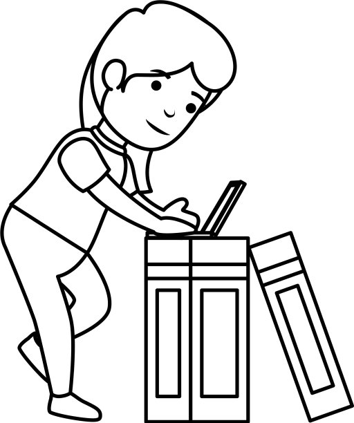 带着笔记本和书本的小女生图片下载