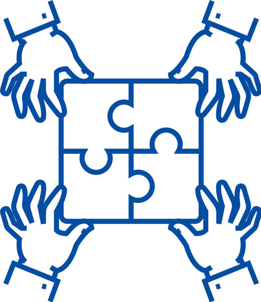 拼图战略线图标概念拼图图片下载