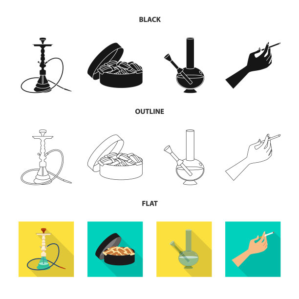 设计的垃圾和停止图标集图片下载