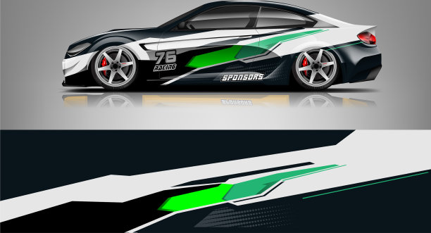 汽车贴花包装设计图片下载