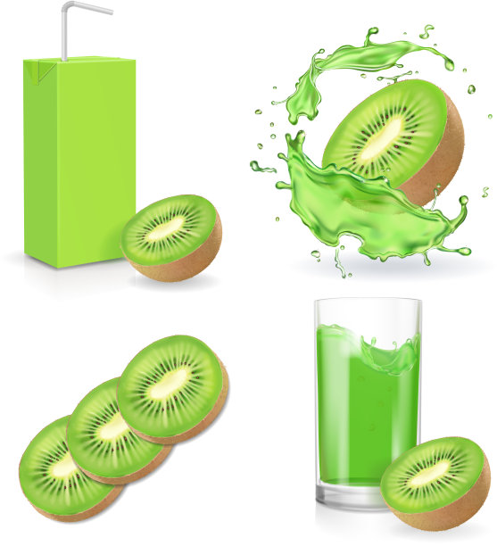 猕猴桃汁收集果汁喷溅包图片下载