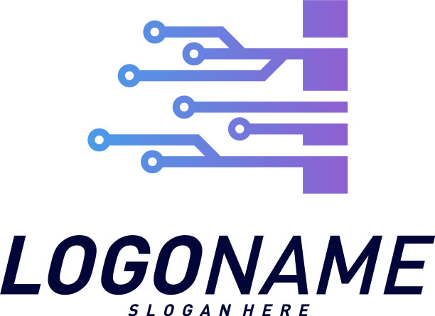 字体采用科技标志设计理念图片下载