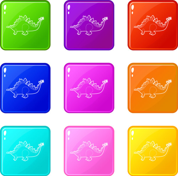 剑龙图标集9种颜色收集图片下载