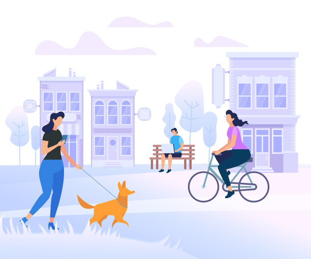 年轻人喜欢生活在城市里素材图片