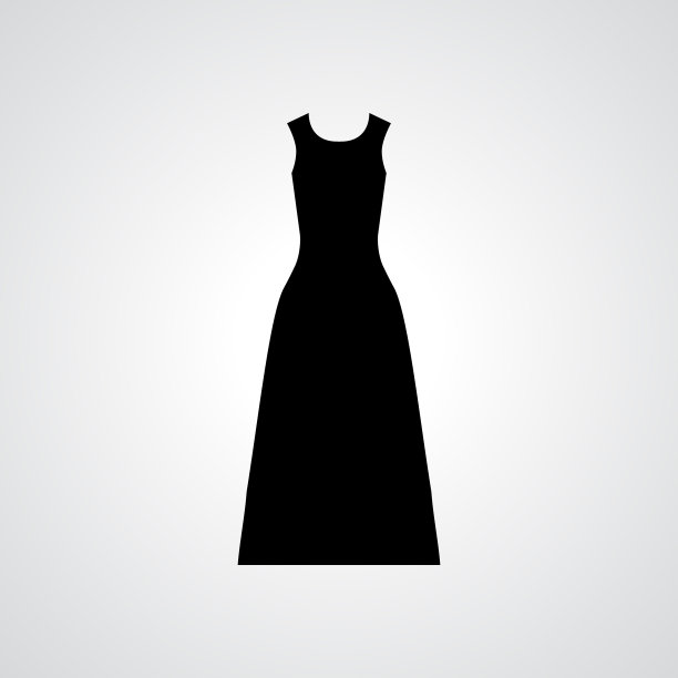 女装图标孤立或礼服符号图片下载