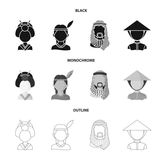 模仿者和常驻标识集的设计图片下载