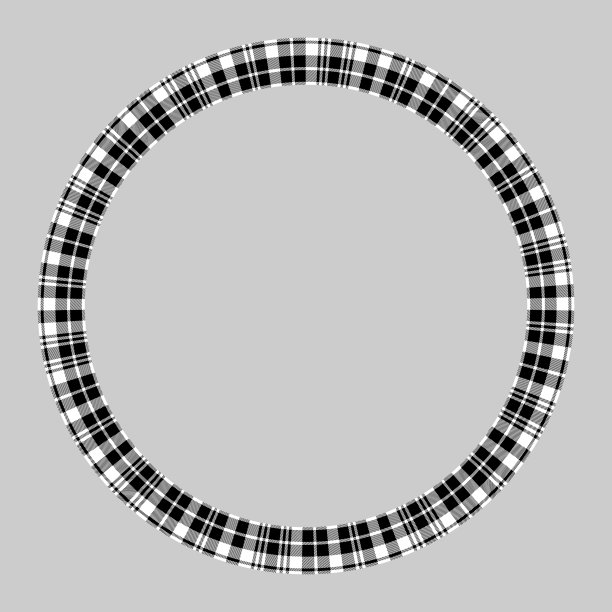 圆形框架复古图案设计模板图片下载