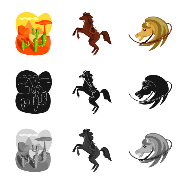 孤立物体德州与历史标志集图片下载