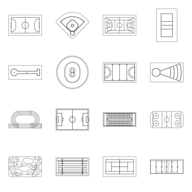 规划及运动标志图片下载
