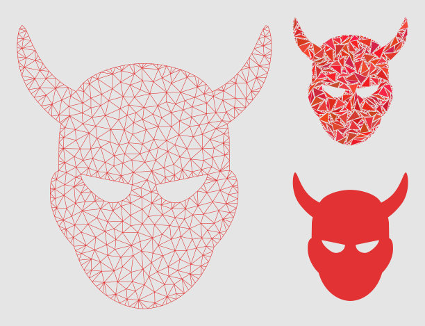 守护头网格2d模型和三角形图片下载