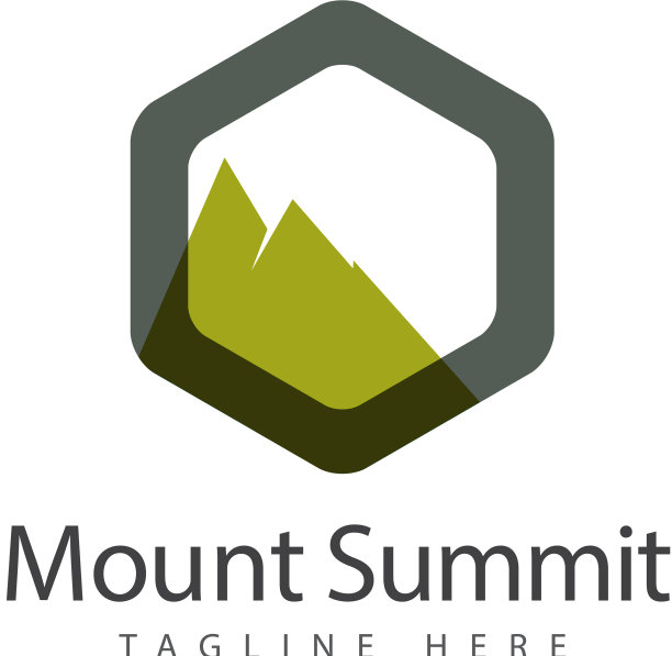 山顶标志模板设计图片下载