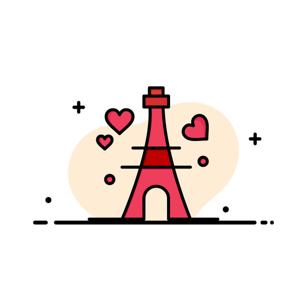 塔爱心婚纱事业平行图片下载