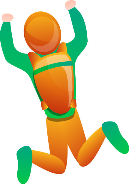 顶视图飞行跳伞图标卡通风格图片下载