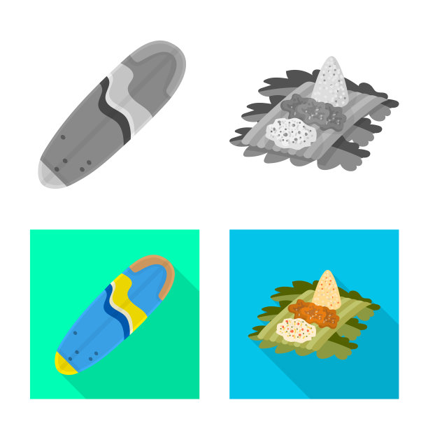 孤立的对象和旅行标志集和图片下载