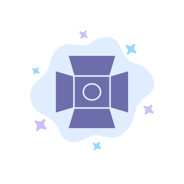 灯光摄影工作室蓝色图标打开图片下载