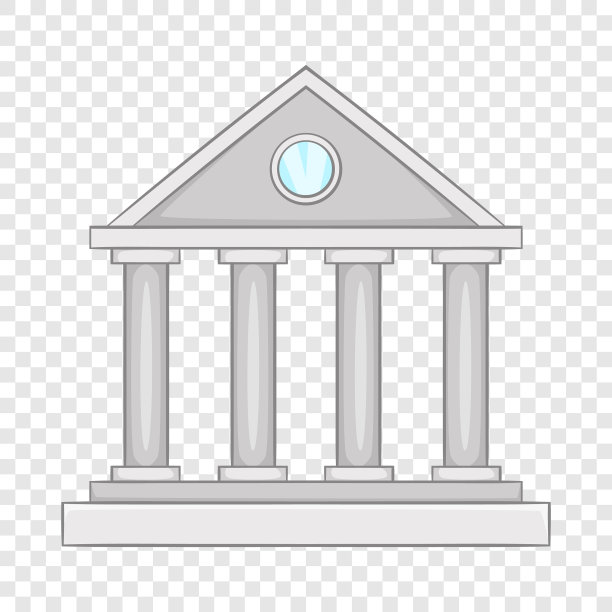 博物馆建筑图标图标卡通风格图片下载